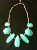 Maxi Colar pedraria azul 2*