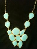 Maxi Colar pedraria azul 1*