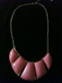 Maxi Colar pedraria rosa 1*