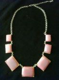 Maxi Colar pedraria rosa 3*
