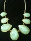 Maxi Colar pedraria verde 3*