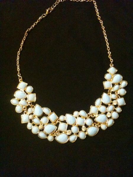 Maxi Colar pedraria azul 3*