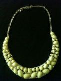 Maxi Colar pedraria amarelo 1*